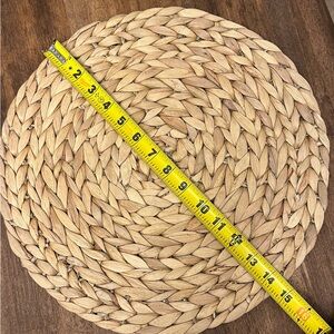 Woven Round Placemat Chargers Set of 4